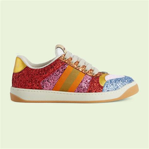 Sneaker Screener Gucci Lovelight con glitter 